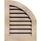 Ekena Millwork Quarter Round Top Right Functional, Pine Gable Vent w/ 1" x 4" Flat Trim Frame, 08"W x 28"H GVWQR08X2801SFUPI - alternate 1